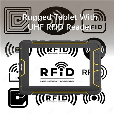 7palcový odolný tablet s UHF RFID čtečkou